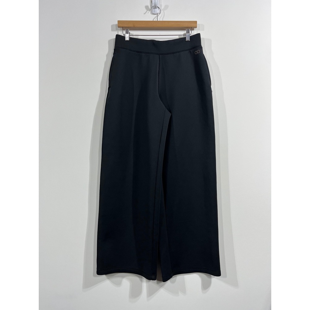 Calia Wide Leg Athletic Pants Side Stripe Women Medium Athleisure Travel Workout